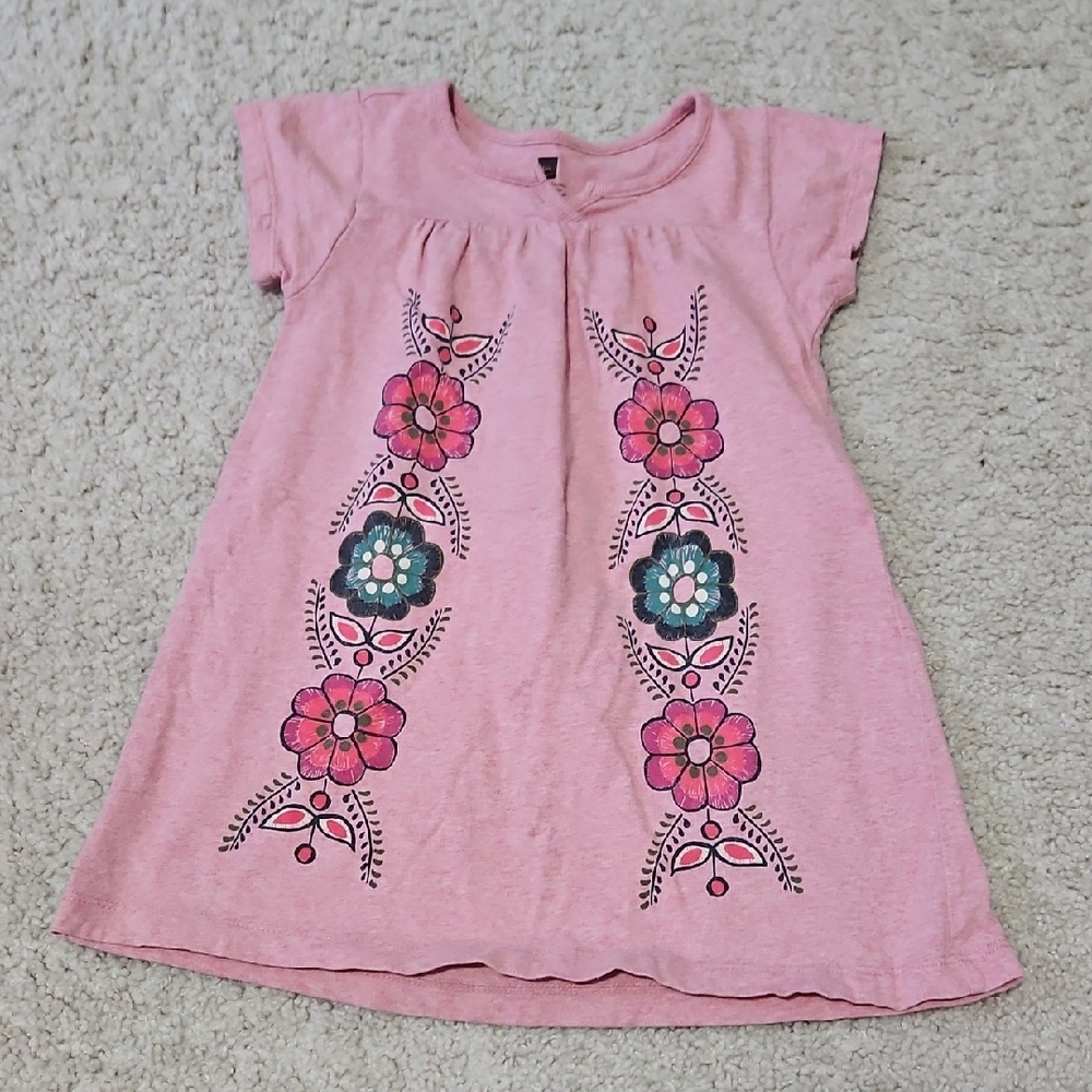 Pink Floral Kids Dress